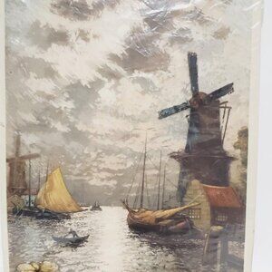 Antique 1926 Print  Sunset Glow 10" x 13"